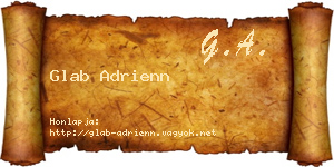 Glab Adrienn névjegykártya